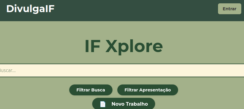 DivulgaIF - Project Showcasing website for IFPR's students